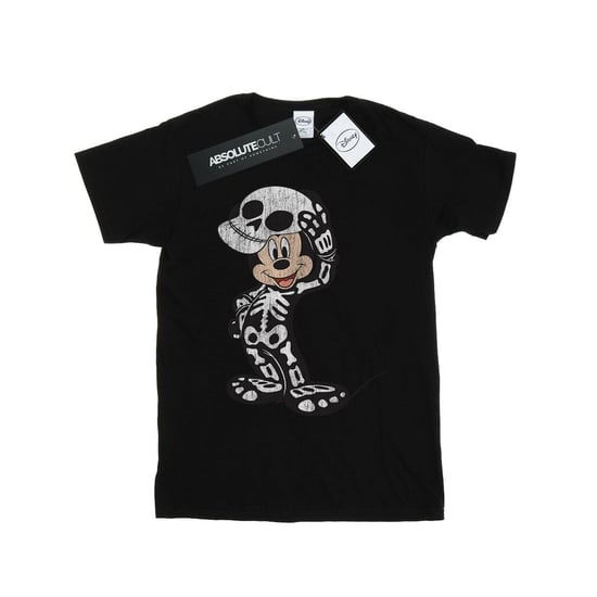 Disney Mens Mickey Mouse Skeleton T-Shirt (Black)