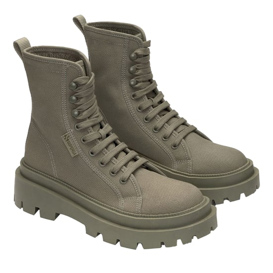 Superga Womens/Ladies 3051 Alpina Apex Shoes (Total Green Safari) - Image 3