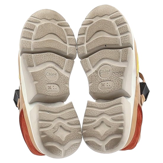 Chloé Sonnie Low-Top Sneakers in Multicolor Leather and Mesh - Image 6