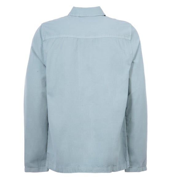 Chaqueta azul de la segunda equipacion con sobrecamisa de taladro lavada de Lyle & Scott - Image 2