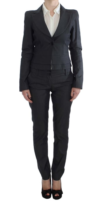 EXTE Traje de Dos Piezas Gris con Un Botón - Image 1
