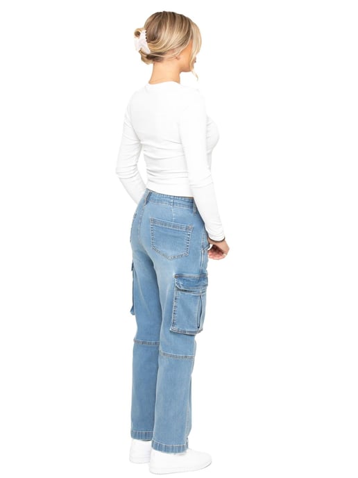 Enzo | Vaqueros cargo de pierna recta para mujer - Image 6