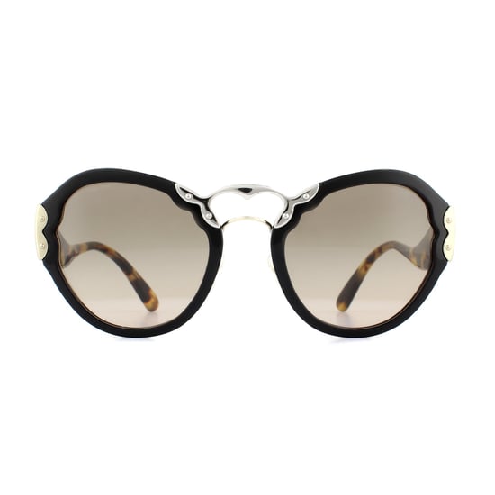 Prada Sunglasses 09TS 1AB3D0 Black Brown Gradient Grey