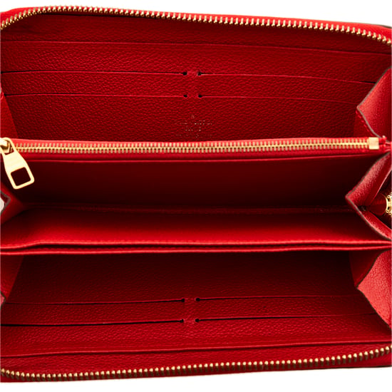 Cartera Zippy Roja Monogram Empreinte de Louis Vuitton Vintage - Image 5