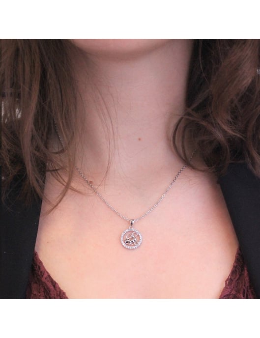 Colgantes del Zodíaco Aries - Plata y Cristal - Image 2