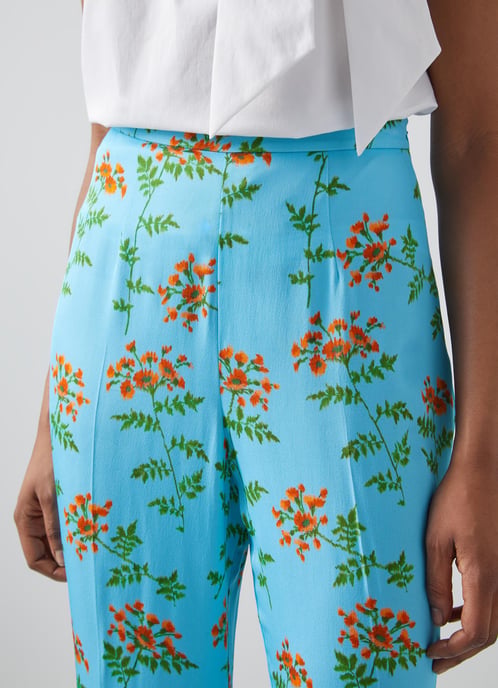 LK Bennett Esme Trousers, Blue