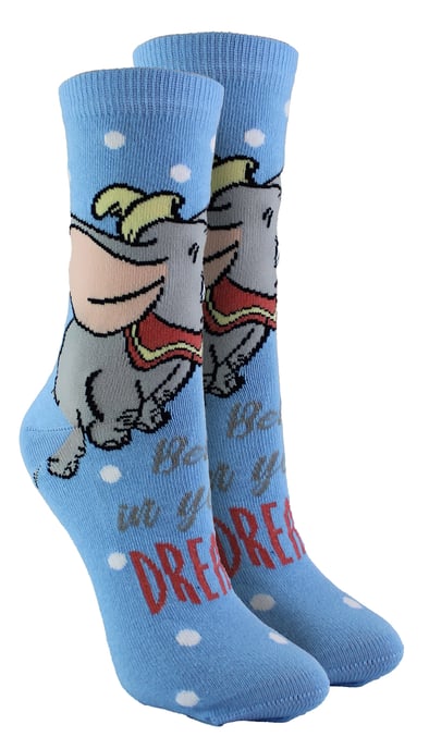 Calcetines Disney Dumbo | Casual Lindo Diseño de Personaje Divertidos Calcetines Novedad - Dumbo - Image 1
