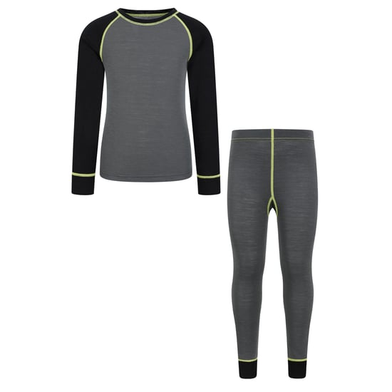 Mountain Warehouse Childrens/Kids Merino II Base Layer Set (Alloy) - Image 1