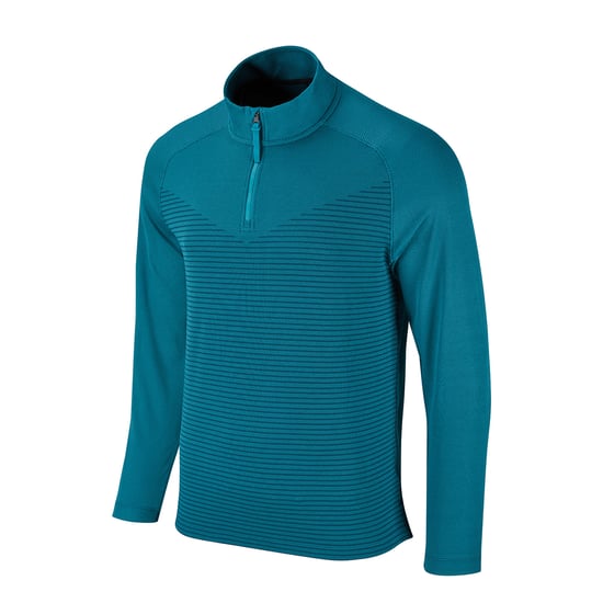 Nike Mens Vapor Half Zip Top (Bright Spruce/Obsidian Blue/Black) - Image 4