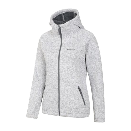 Mountain Warehouse Womens/Ladies Nevis Faux Fur Lined Full Zip Hoodie (Grey) - Image 4