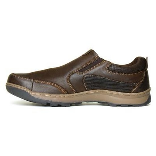 Hush Puppies Mens Jasper Slip On Leather Shoes (Brown) - Image 3