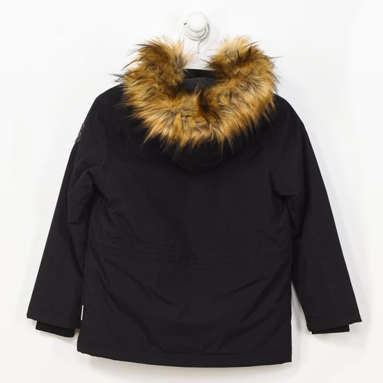 Hooded jacket with elastic cuffs GA4EPN boy