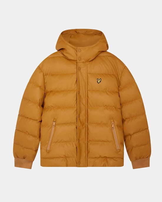 Chaqueta acolchada de goma dorada de aniversario de Lyle & Scott - Image 5