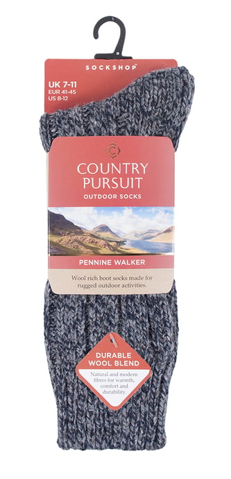 PENNINE WALKER - Calcetines de senderismo de lana de punto grueso para hombre - Image 2