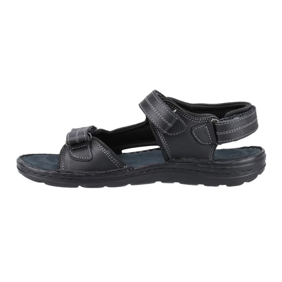 Hush Puppies Mens Alistair Leather Sandals (Black) - Image 3