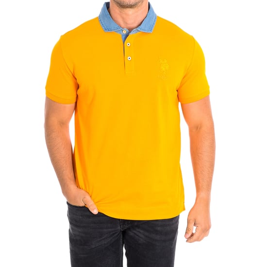 DESM Short Sleeve Polo with contrasting lapel collar 61460 man