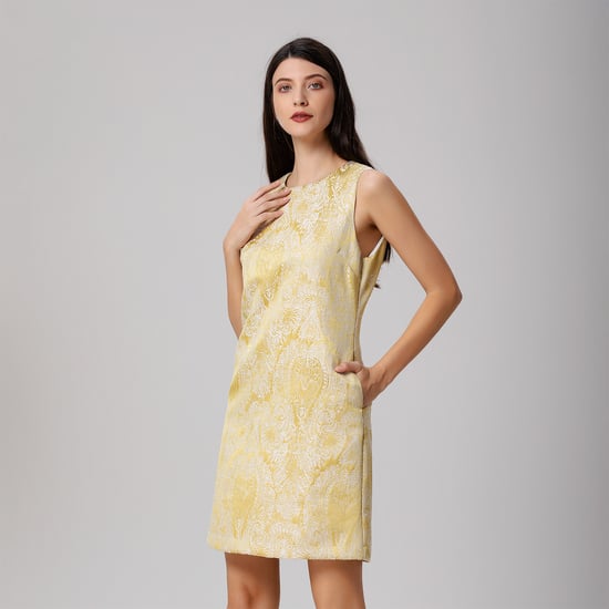 Brocade minimalist mini dress - Image 5