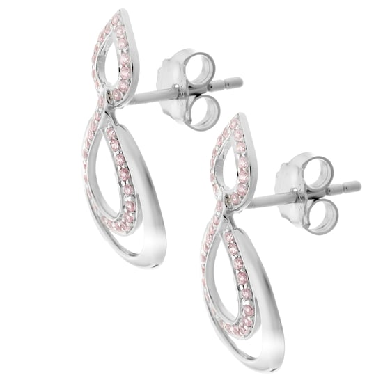 Orphelia 'Amber' Women's 925 Sterling Silver Drop Earrings - Silver ZO-7092 - Image 3
