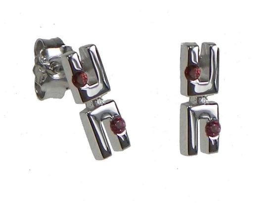 Orphelia Women's 925 Sterling Silver Stud Earrings - Silver ZO-5663 - Image 2