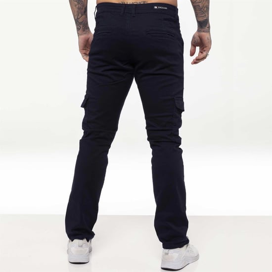 Enzo Mens Cargo Combat Chinos