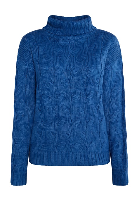 Mymo Knitted pullover women marine - Image 1