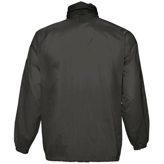 SOLS Unisex Surf Windbreaker Lightweight Jacket (Black) - Image 2
