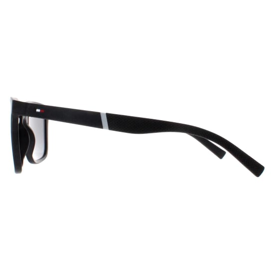 Tommy Hilfiger Rectangle Mens Matte Black Grey Polarized TH 2043