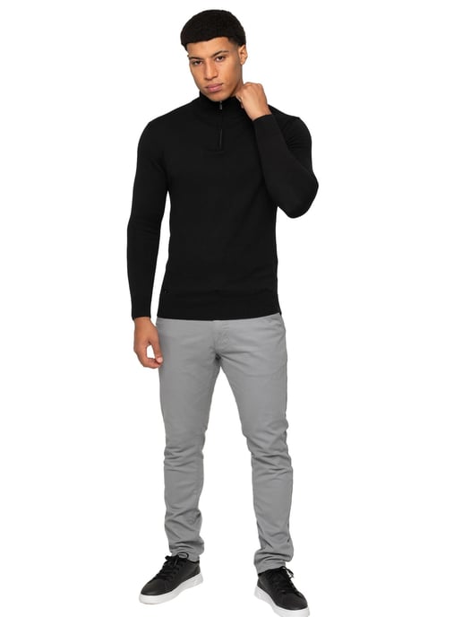 Enzo Milano | Jersey de punto con media cremallera para hombre - Image 4