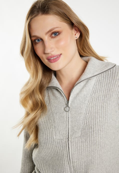 Dreimaster Cardigan women Grey melange - Image 5