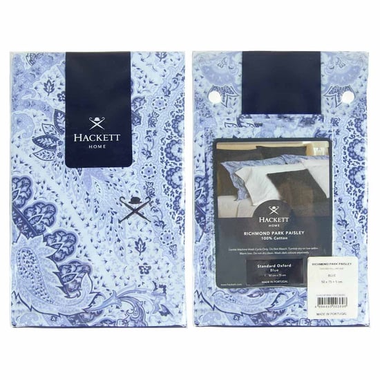 Hackett Home Richmond Park Paisley Blue Oxford Pillowcase H RICHPARK OXFORDPL