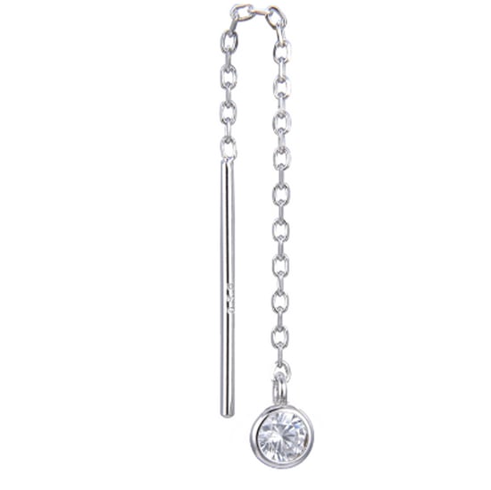 Gena.paris 'Round' Women's 925 Sterling Silver Drop Earrings - Silver GBO1530/35-W - Image 1