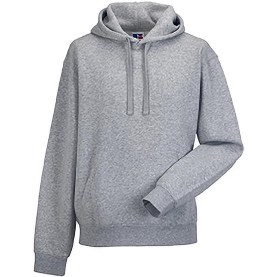 Russell Mens Authentic Hooded Sweatshirt / Hoodie (Light Oxford) - Image 3