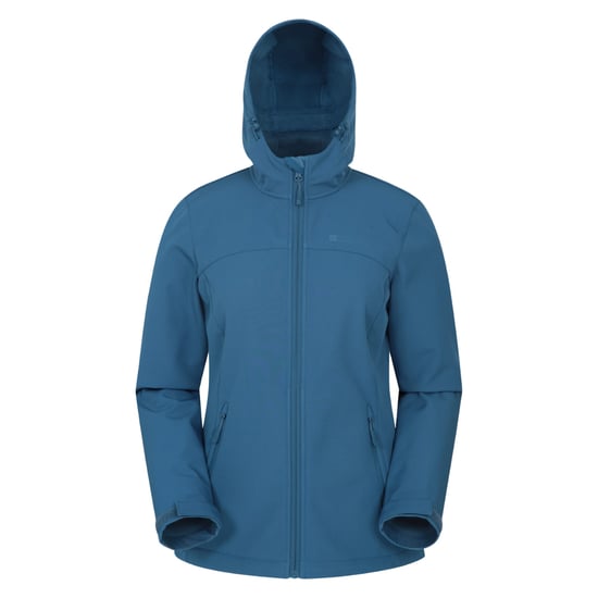 Mountain Warehouse Womens/Ladies Exodus Water Resistant Soft Shell Jacket (Blue) - Image 1