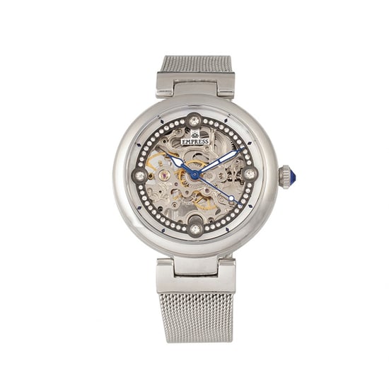 Empress Adelaide Automatic Skeleton Mesh-Bracelet Watch