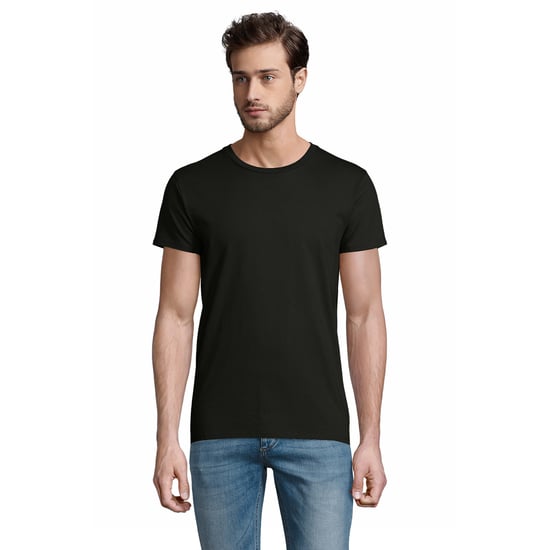 SOLS Mens Pioneer Organic Cotton T-Shirt (Deep Black) - Image 1