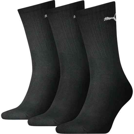 Puma Unisex Adult Crew Sports Socks (Pack of 3) (Black) - Image 2