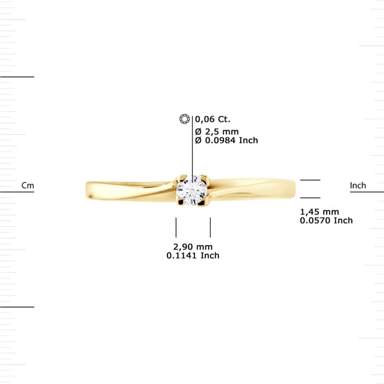 DIADEMA - Ring - Diamond - Yellow Gold