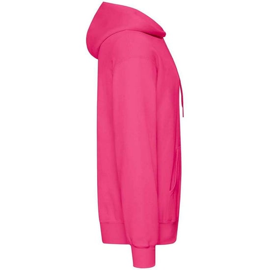 Fruit Of The Loom Adults Unisex Classic Hooded Sweatshirt (Fuchsia) - Image 3