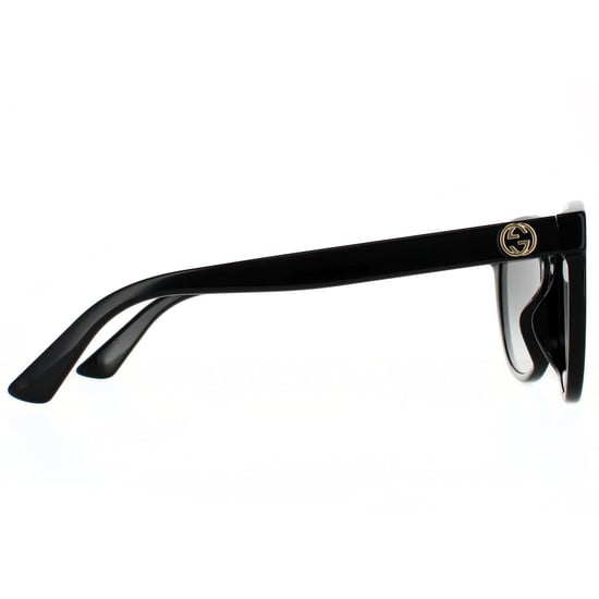 Gafas de sol redondas para mujer en negro con degradado gris de Gucci - Image 4