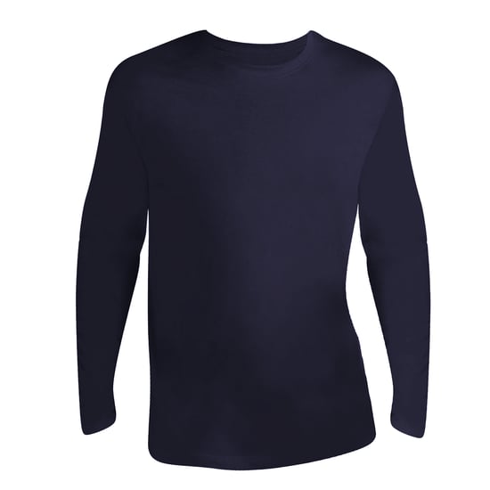 SOLS Mens Monarch Long Sleeve T-Shirt (Navy) - Image 1