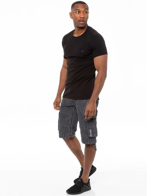Pantalones cortos vaqueros Enzo Cargo Combat para hombre - Image 5
