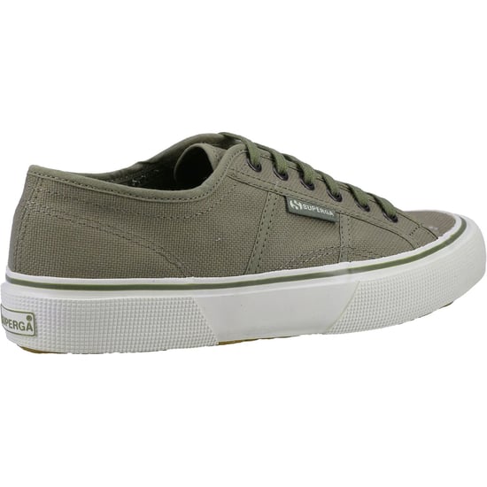 Superga 2490 Bold Cotton Men's Green Safari Trainers - Image 2