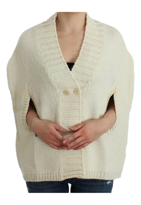 Costume National Women's White knitted cardigan
