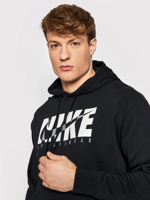 Chándal tipo jersey con capucha y forro polar en negro de Nike para hombre - Image 5
