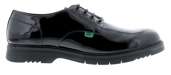 Women's Kickers Finley Lace Up Patent Shoes in Black - Image 2
