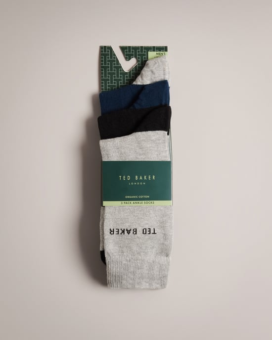 Pack de tres pares de calcetines Mixxed de Ted Baker, surtido - Image 1