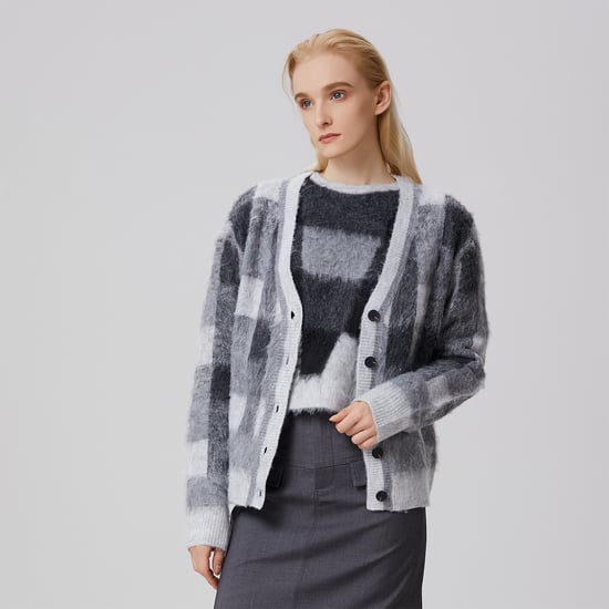 Check pattern cardigan - Image 2