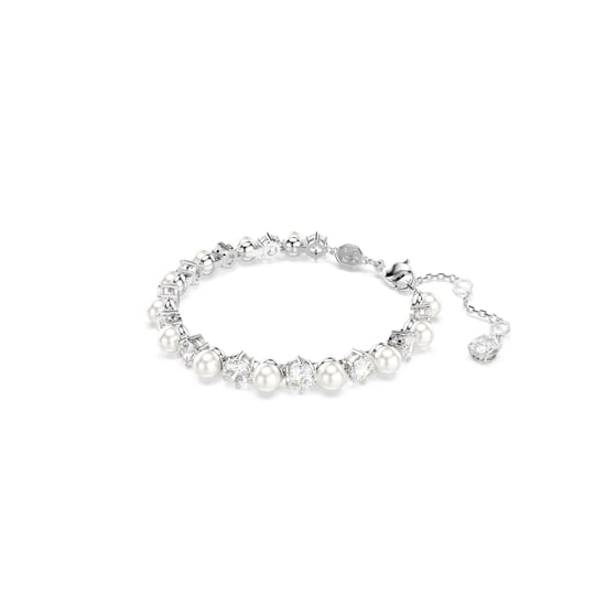 Swarovski 'Matrix Pearl' Women's Base Metal Bracelet - Silver 5689625 - Image 2
