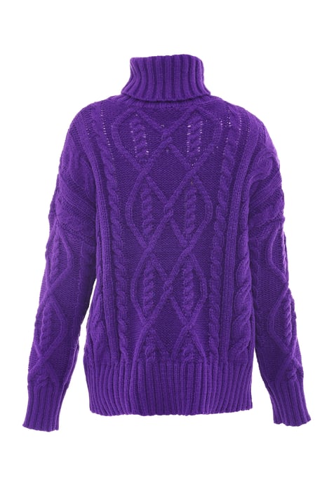 Mymo Turtleneck  pullover women purple - Image 2