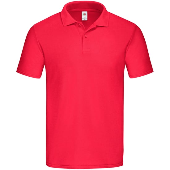 Fruit of the Loom Mens Original Pique Polo Shirt (Red) - Image 1